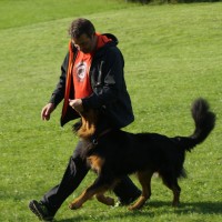 Basti beim Fußlaufen mit Rüdiger